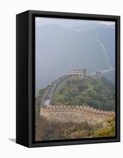 Great Wall of China, UNESCO World Heritage Site, Mutianyu, China, Asia-Kimberly Walker-Framed Premier Image Canvas