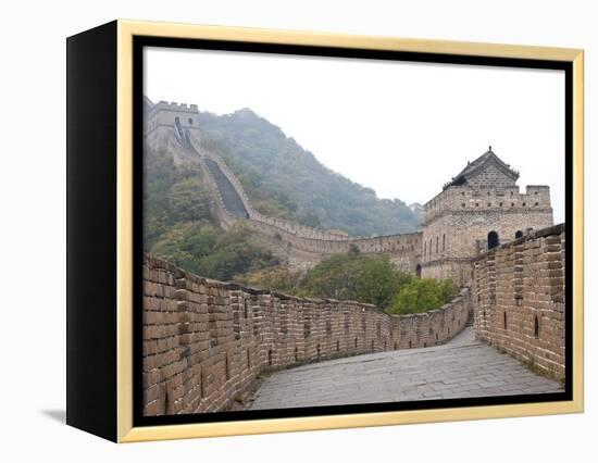 Great Wall of China, UNESCO World Heritage Site, Mutianyu, China, Asia-Kimberly Walker-Framed Premier Image Canvas