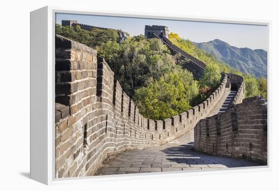 Great Wall of China, UNESCO World Heritage Site, Mutianyu, China, Asia-Janette Hill-Framed Premier Image Canvas