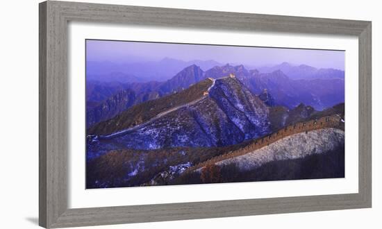 Great Wall Of China Winter-Charles Bowman-Framed Photographic Print