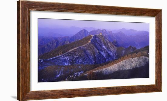 Great Wall Of China Winter-Charles Bowman-Framed Photographic Print