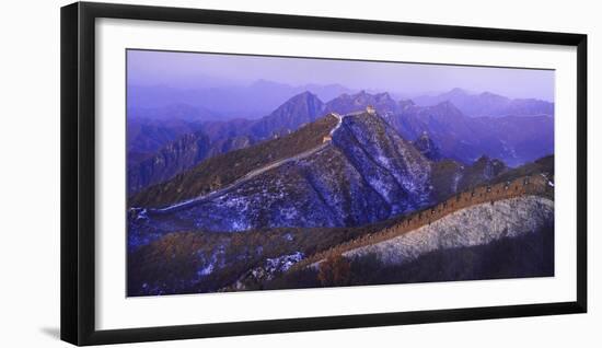 Great Wall Of China Winter-Charles Bowman-Framed Photographic Print