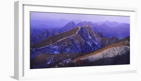 Great Wall Of China Winter-Charles Bowman-Framed Photographic Print