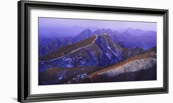 Great Wall Of China Winter-Charles Bowman-Framed Photographic Print