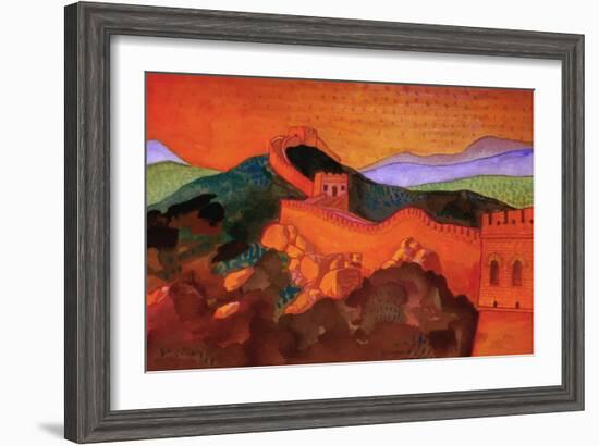 Great Wall of China-John Newcomb-Framed Giclee Print