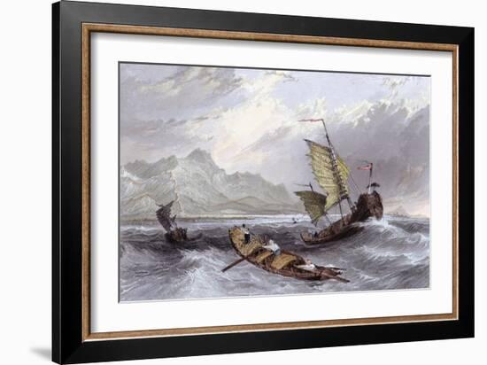 Great Wall Termination-Thomas Allom-Framed Art Print