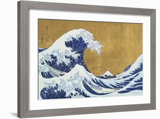 Great Wave Of Kanagawa (after Katsushika Hokusai)-Eccentric Accents-Framed Art Print