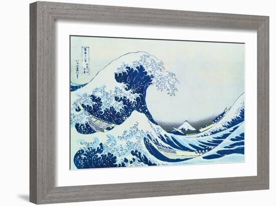 Great Wave Of Kanagawa-Katsushika Hokusai-Framed Giclee Print