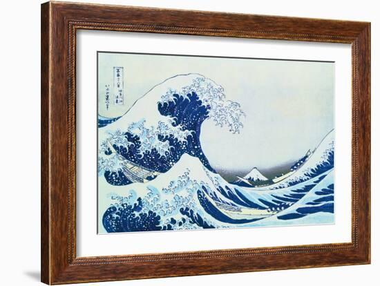 Great Wave Of Kanagawa-Katsushika Hokusai-Framed Giclee Print