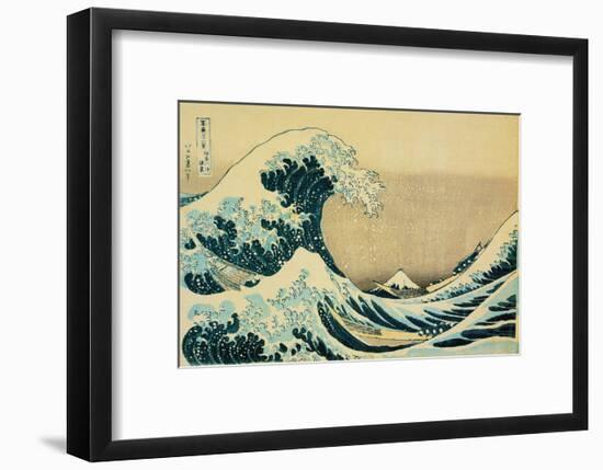 Great Wave Off Kanagawa-Katsushika Hokusai-Framed Art Print