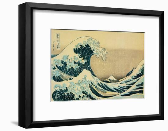 Great Wave Off Kanagawa-Katsushika Hokusai-Framed Art Print