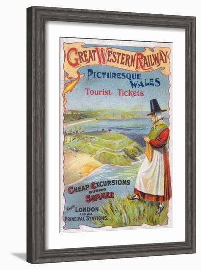 Great Western Railray Promo Tours to Wales from London - Wales, England-Lantern Press-Framed Art Print