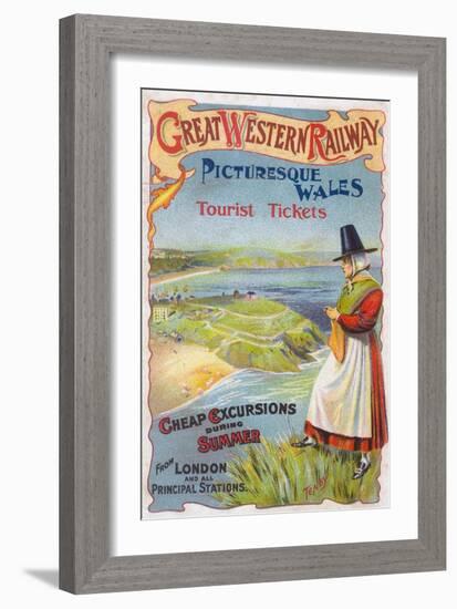 Great Western Railray Promo Tours to Wales from London - Wales, England-Lantern Press-Framed Art Print