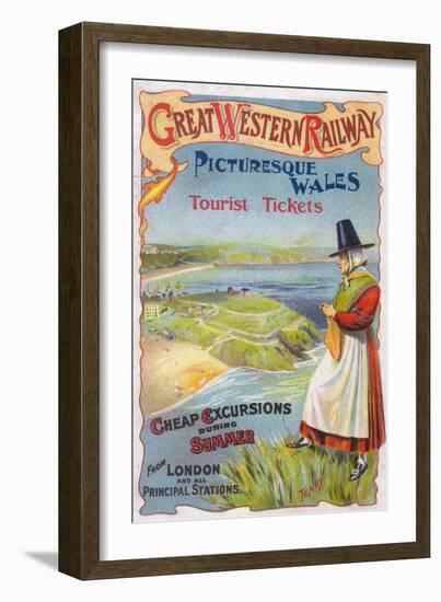 Great Western Railray Promo Tours to Wales from London - Wales, England-Lantern Press-Framed Art Print