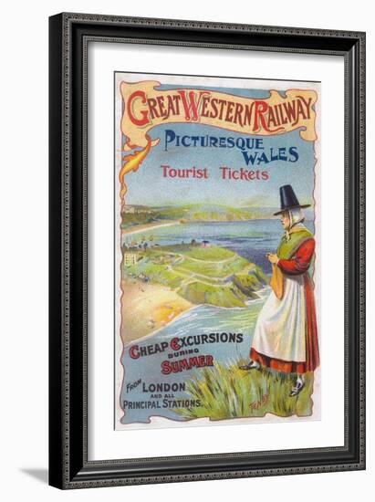 Great Western Railray Promo Tours to Wales from London - Wales, England-Lantern Press-Framed Art Print