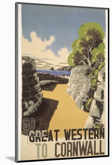 Great Western to Cornwall-null-Mounted Art Print