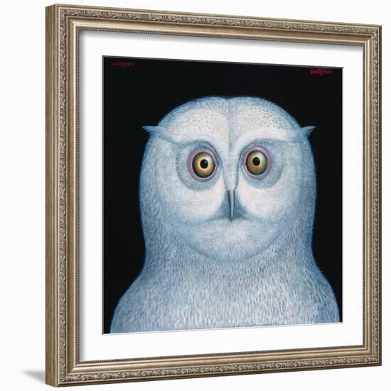 Great White Owl, 1996-Tamas Galambos-Framed Giclee Print