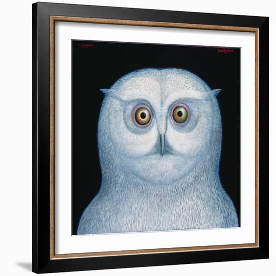 Great White Owl, 1996-Tamas Galambos-Framed Giclee Print