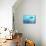 Great White Shark Swimming Underwater-null-Mounted Art Print displayed on a wall