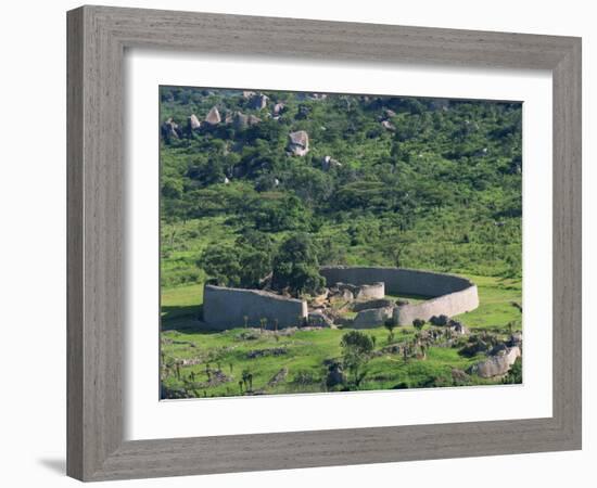 Great Zimbabwe National Monument, UNESCO World Heritage Site, Zimbabwe, Africa-Groenendijk Peter-Framed Photographic Print