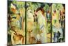 Great Zoological Garden, Triptych, 1912-Auguste Macke-Mounted Giclee Print