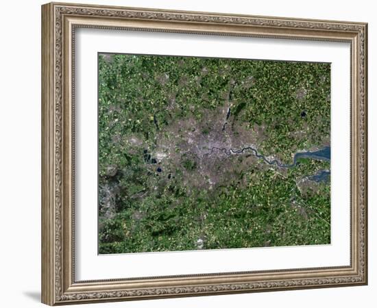 Greater London, Satellite Image-PLANETOBSERVER-Framed Photographic Print