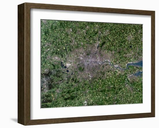 Greater London, Satellite Image-PLANETOBSERVER-Framed Photographic Print