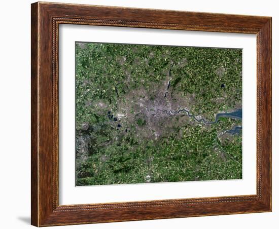 Greater London, Satellite Image-PLANETOBSERVER-Framed Photographic Print