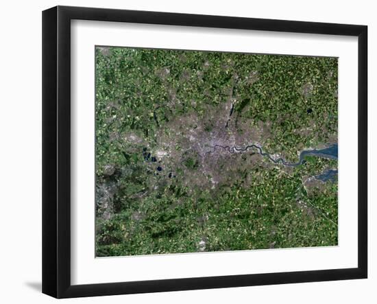 Greater London, Satellite Image-PLANETOBSERVER-Framed Photographic Print