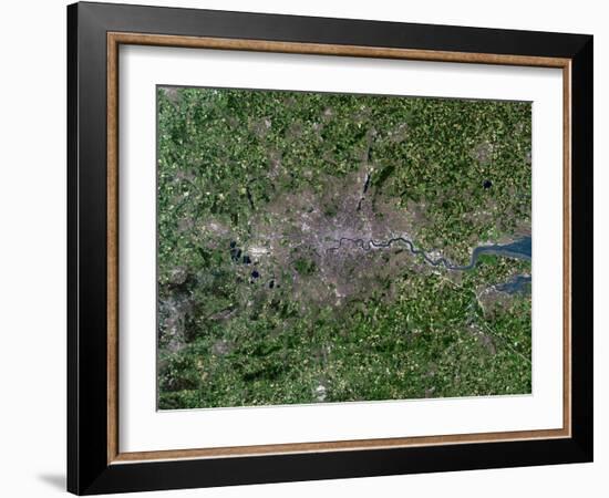 Greater London, Satellite Image-PLANETOBSERVER-Framed Photographic Print