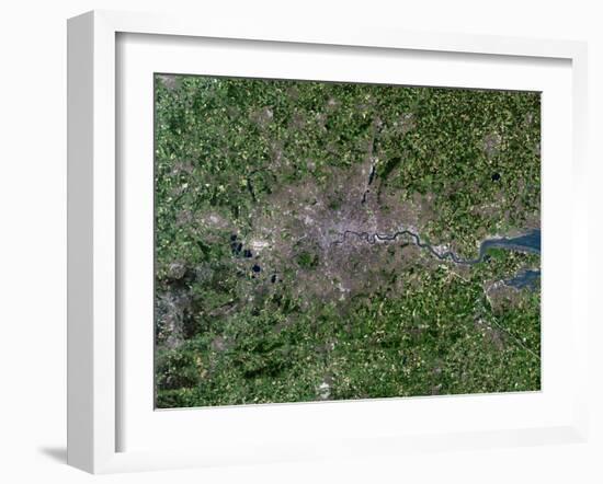 Greater London, Satellite Image-PLANETOBSERVER-Framed Photographic Print