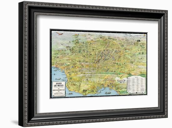 Greater Los Angeles, California, 1932-K^M^ Leuschner-Framed Giclee Print