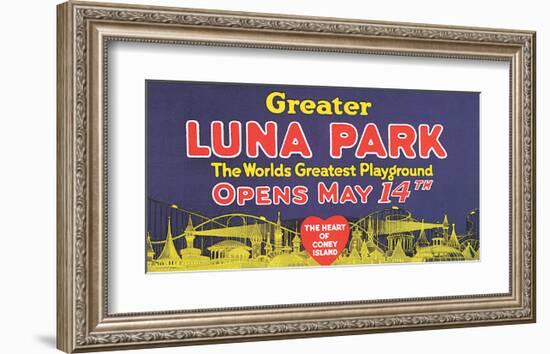 Greater Luna Park Opening-null-Framed Art Print