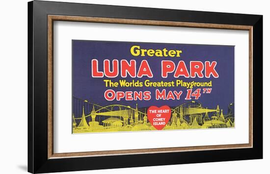 Greater Luna Park Opening-null-Framed Art Print