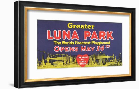 Greater Luna Park Opening-null-Framed Art Print