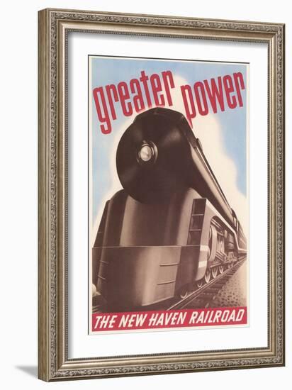 Greater Power, New Haven Railroad-null-Framed Art Print