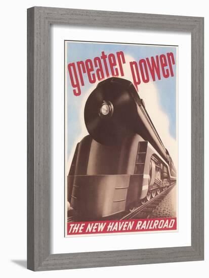 Greater Power, New Haven Railroad-null-Framed Art Print