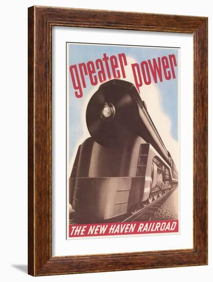 Greater Power, New Haven Railroad-null-Framed Art Print