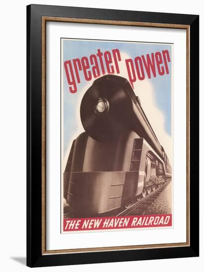 Greater Power, New Haven Railroad-null-Framed Art Print