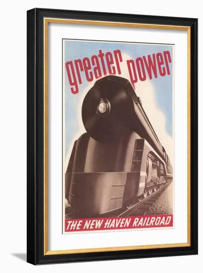Greater Power, New Haven Railroad-null-Framed Art Print