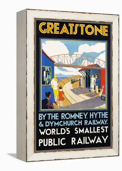 Greatstone - World's Smallest Public Railway Poster-N. Cramer Roberts-Framed Premier Image Canvas