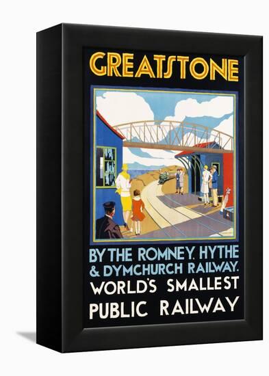 Greatstone - World's Smallest Public Railway Poster-N. Cramer Roberts-Framed Premier Image Canvas