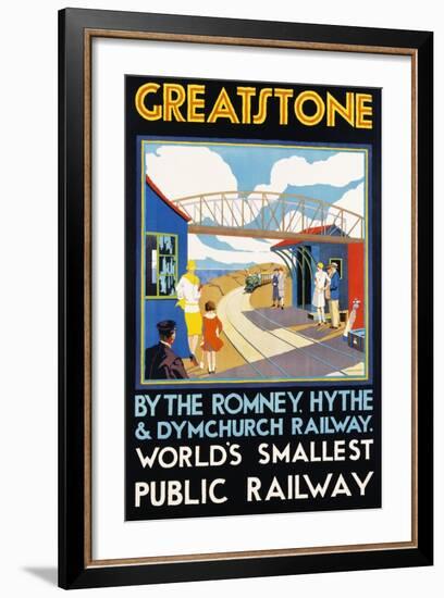 Greatstone - World's Smallest Public Railway Poster-N. Cramer Roberts-Framed Photographic Print