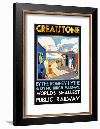 Greatstone - World's Smallest Public Railway Poster-N. Cramer Roberts-Framed Photographic Print