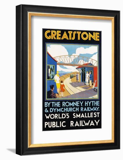 Greatstone - World's Smallest Public Railway Poster-N. Cramer Roberts-Framed Photographic Print