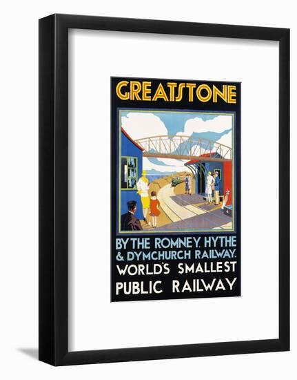 Greatstone - World's Smallest Public Railway Poster-N. Cramer Roberts-Framed Photographic Print