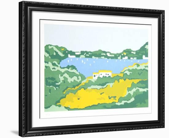 Grecian Coast II-Phyllis Sussman-Framed Limited Edition