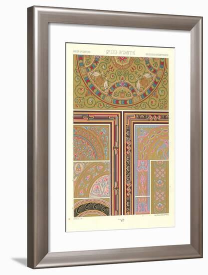 Greco-Byzantine Design Motifs-null-Framed Art Print