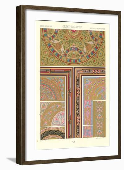 Greco-Byzantine Design Motifs-null-Framed Art Print