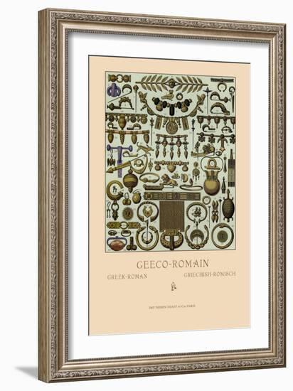 Greco-Roman Metalwork-Racinet-Framed Art Print